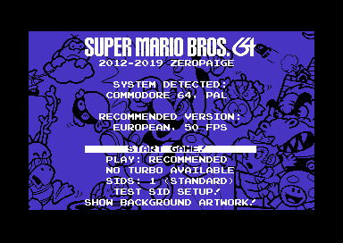Super Mario Bros Port for C64